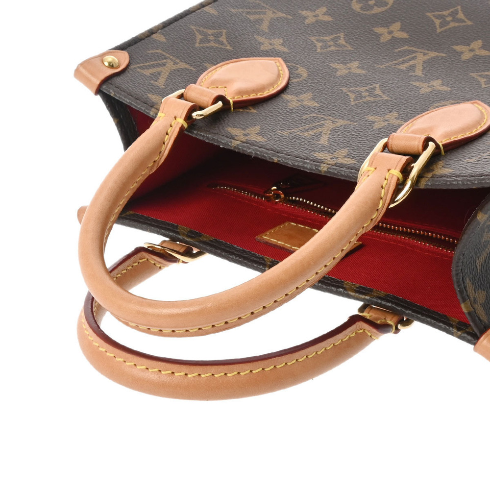 Louis Vuitton Brown Monogram Canvas Plat Handbag Sac - Picture 3 of 11